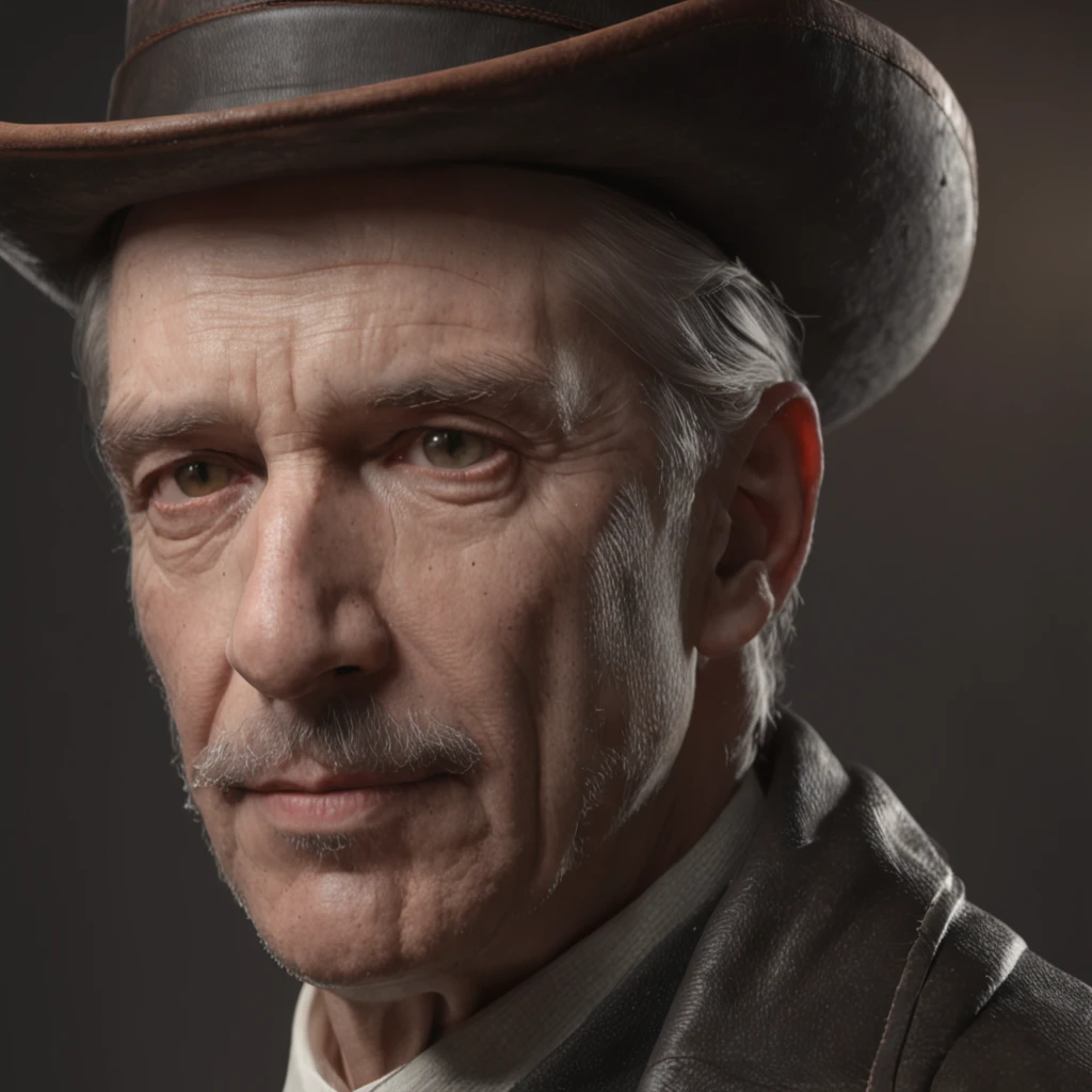 (renderizado 3D profesional:1.3) de (realista:1.3) The most beautiful art photo in the world，Cuenta con Apuesto y elegante Caballero al estilo Steampunk, sombrero top hat, estilo hipster,masculino suave y brillante,  Renderizado 8K Unity de cuerpo completo,  poro de la piel, very dark lighting, sombreado pesado, detallado, Cara detallada, (vibrante, Realistic photography, realista, dramatic, oscuro, foco nítido, 8k), (intrincado:1.4), (Altamente detallado:1.4), Pintura digital, renderizado por Octane, Estaciones de arte, Concepto-Arte, Suave, foco nítido, 插圖, Arte Germen, (loish:0.23), WLOP Ilya Kuvshinov, y Greg Rutkowski y Alphonse Mucha gracias, (global ilumination, luz de estudio, Light Volumetric), fuertes lluvias, particles floating
