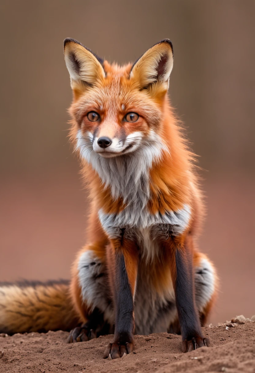 red fox,illustration,run,personification