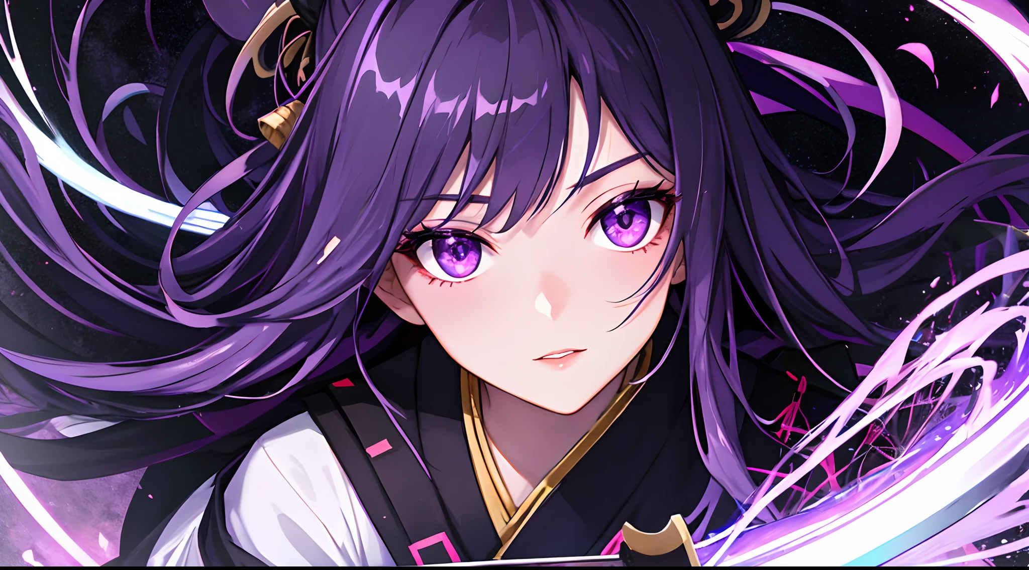 ablack hair