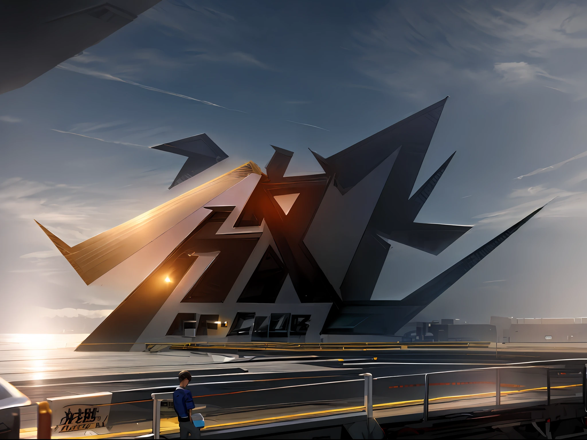 Cool tech background、3D立体,Super fine,OC rendering