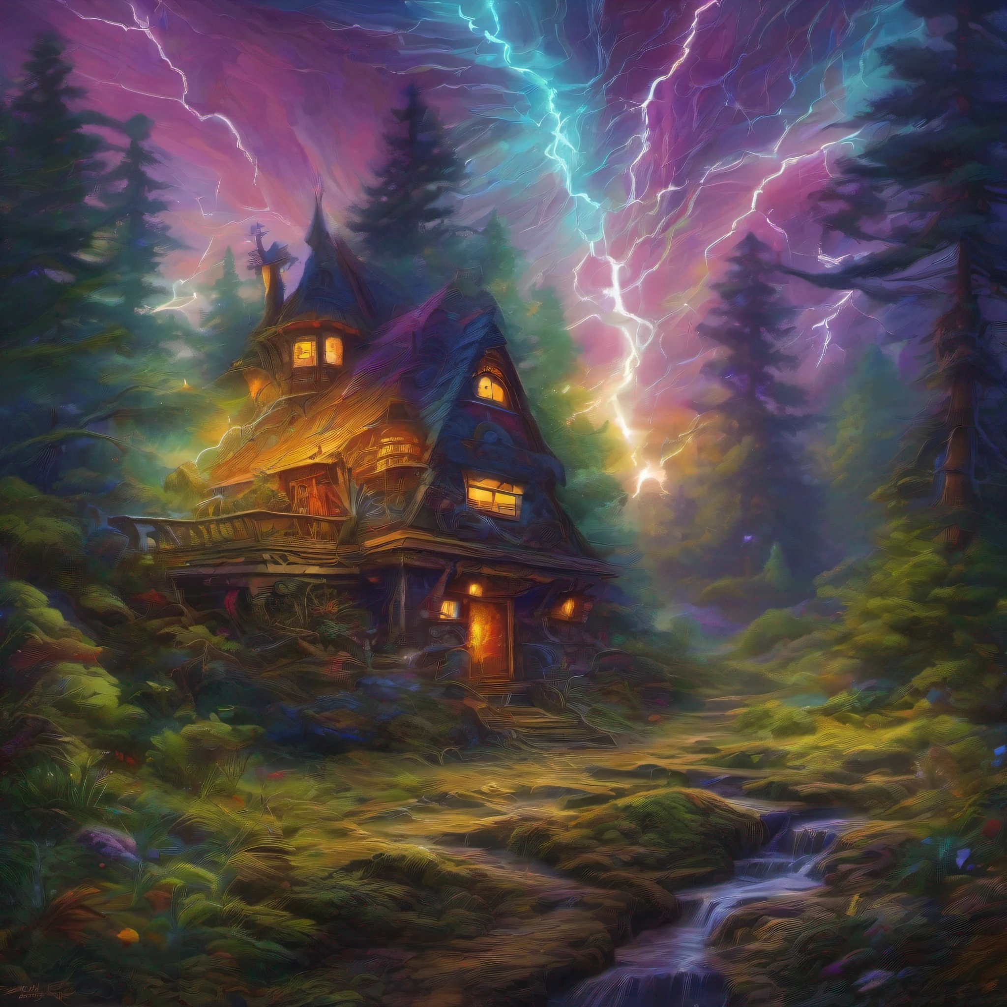 psychedelic sprucy dreams, skrunks, serene, satsumatish, van gorm, woods,madness, vivid, lightning