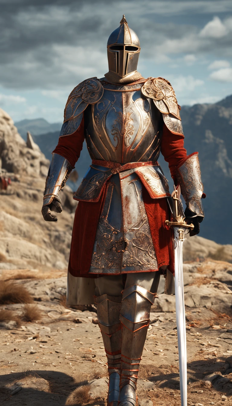 Portrait of a noble knight,dignified,royal knights