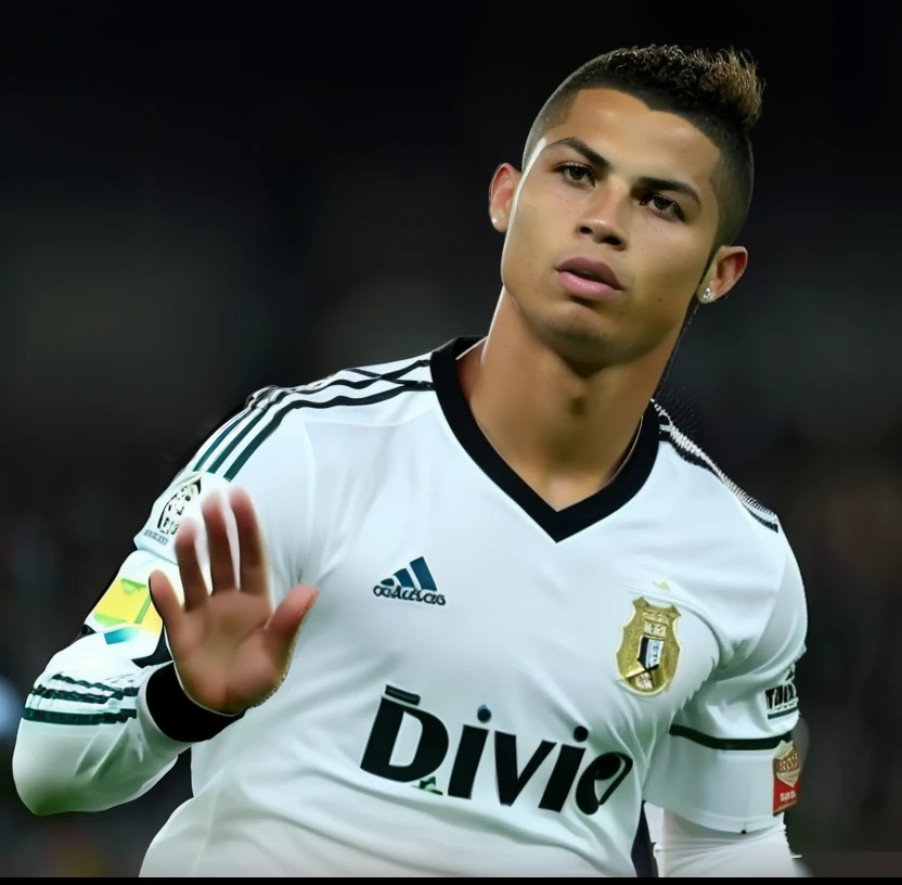 Jogador de futebol com camisa branca, ungina real, Ronaldo Phenomenon, realista'', goodlooking, Memes