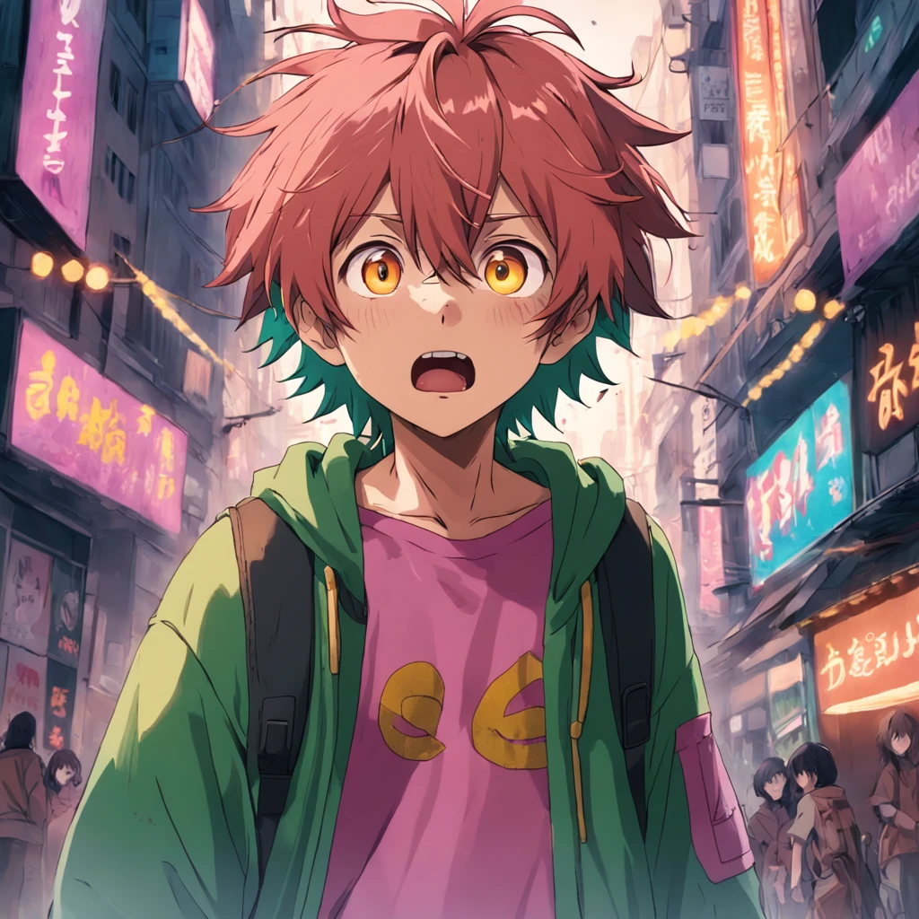 Bobo has shaggy hair and a perpetually surprised expression. He wears colorful, baggy clothes that are usually stained or torn due to his frequent shenanigans. e sempre leva com sigo um ursinho rosa pendurado ele mesmo tendo uma aparecia robusta