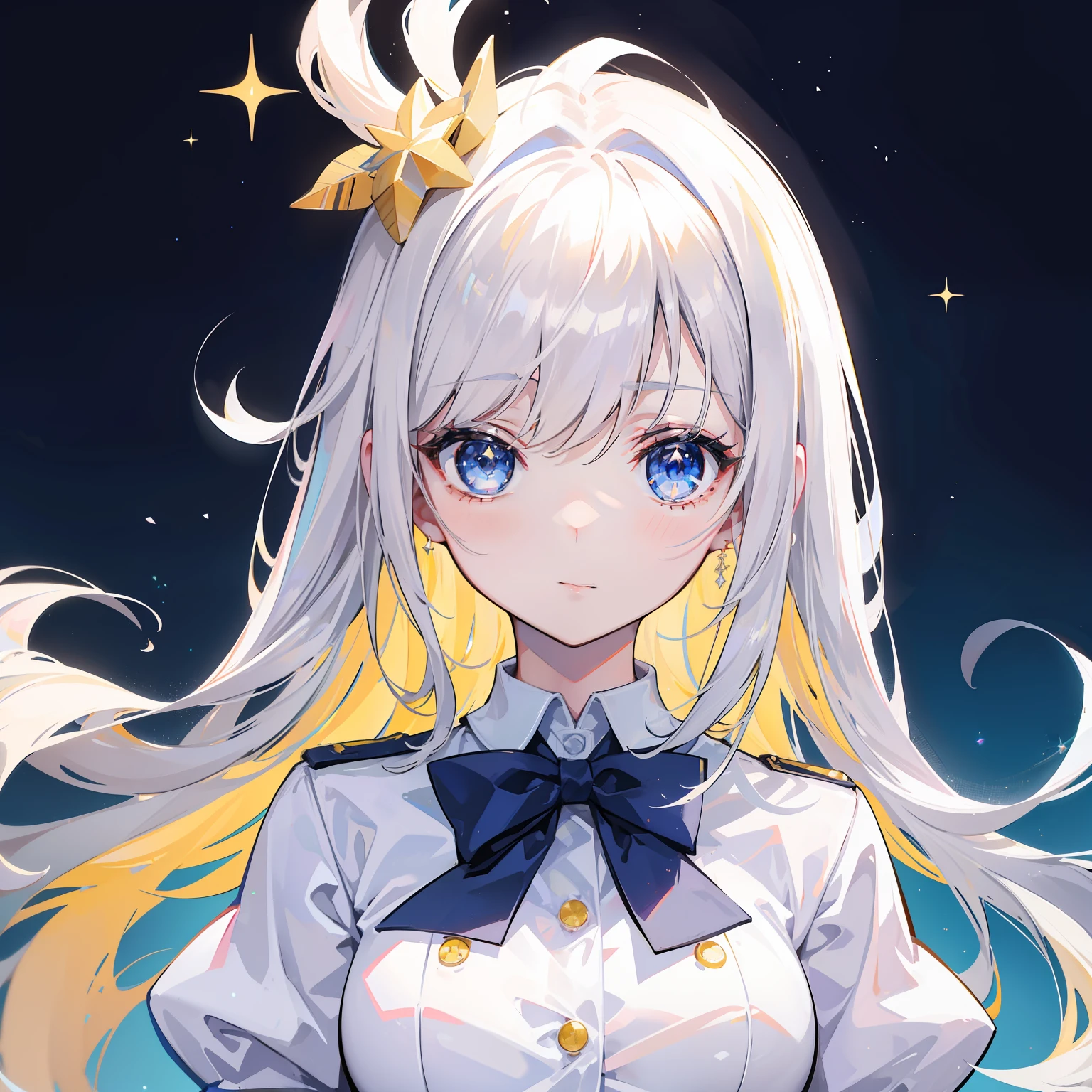 porate、School uniforms、bright expression、The cutest face in the world、young and shiny white shiny skin、The most beautiful and beautiful in the world、ultimate beauty girl、The most beautiful in the world,The brightest blonde hair、shinny hair、Super long silky straight hair、Beautiful bangs that shine、Sparkling crystal clear and charming light blue eyes、Very nice and lovely girl、Lush bust