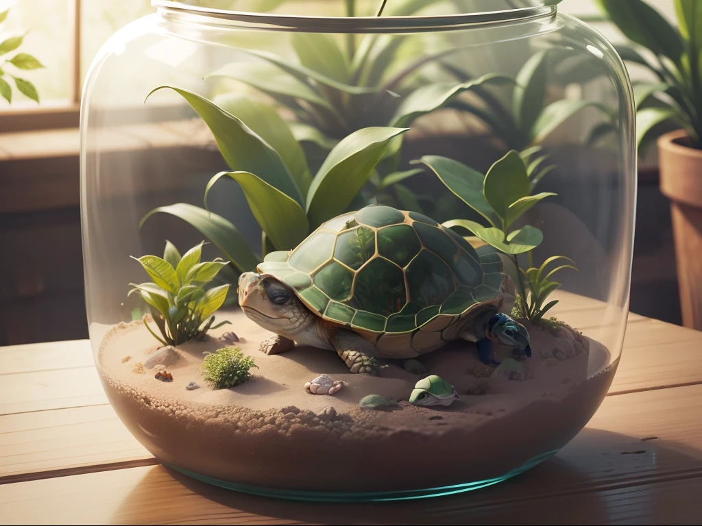 "(Detailreiche) Terrariums for turtles and snakes"