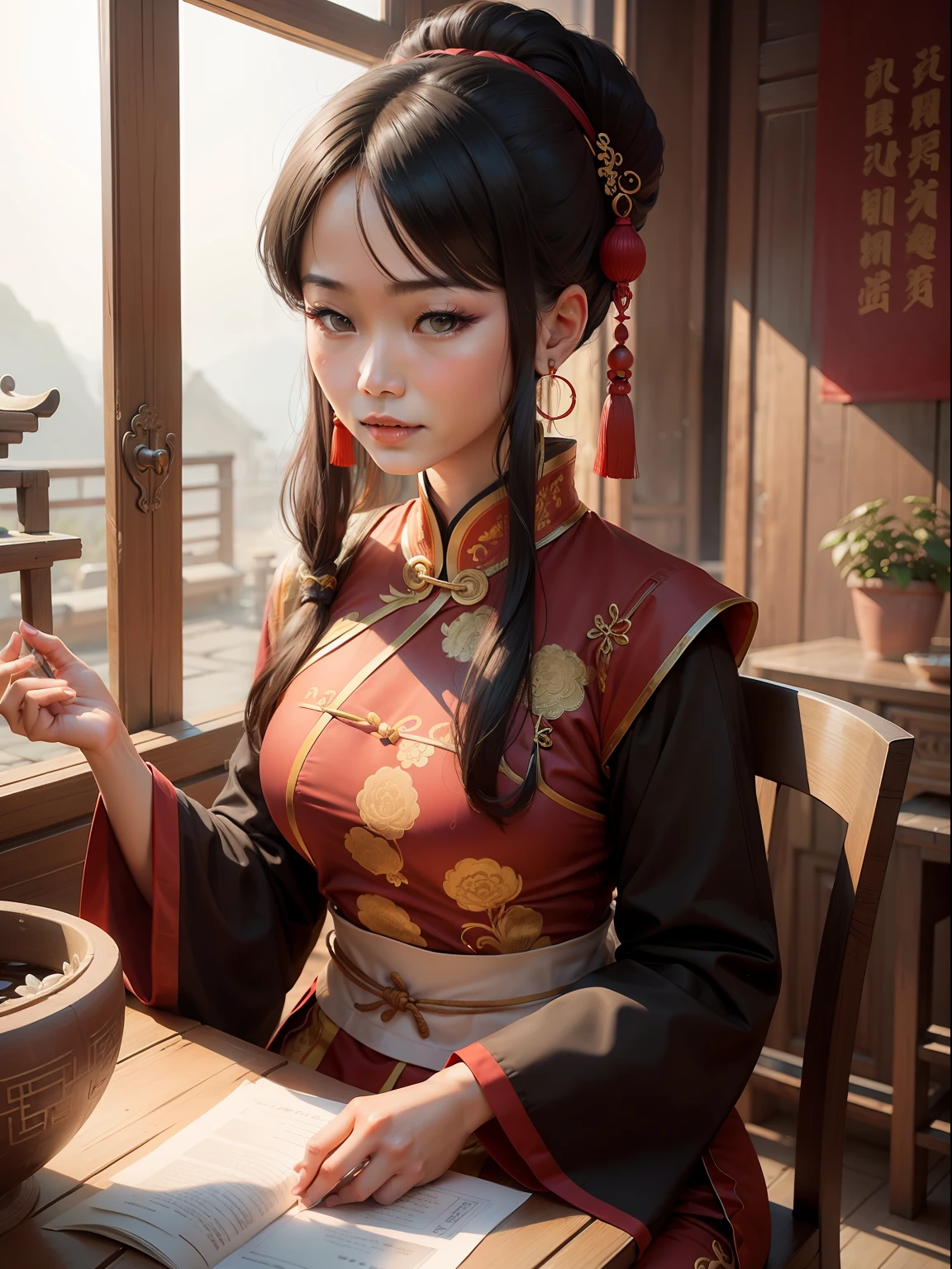 woman, China, ancient, traditional
