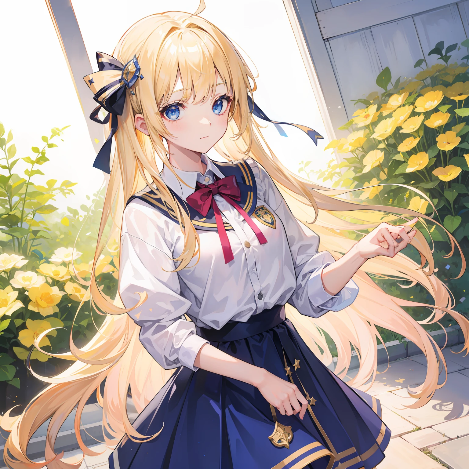 The school flower wears a miniskirt and her hands are covered by rope over her head，Spread your legs to the maximum on the bed