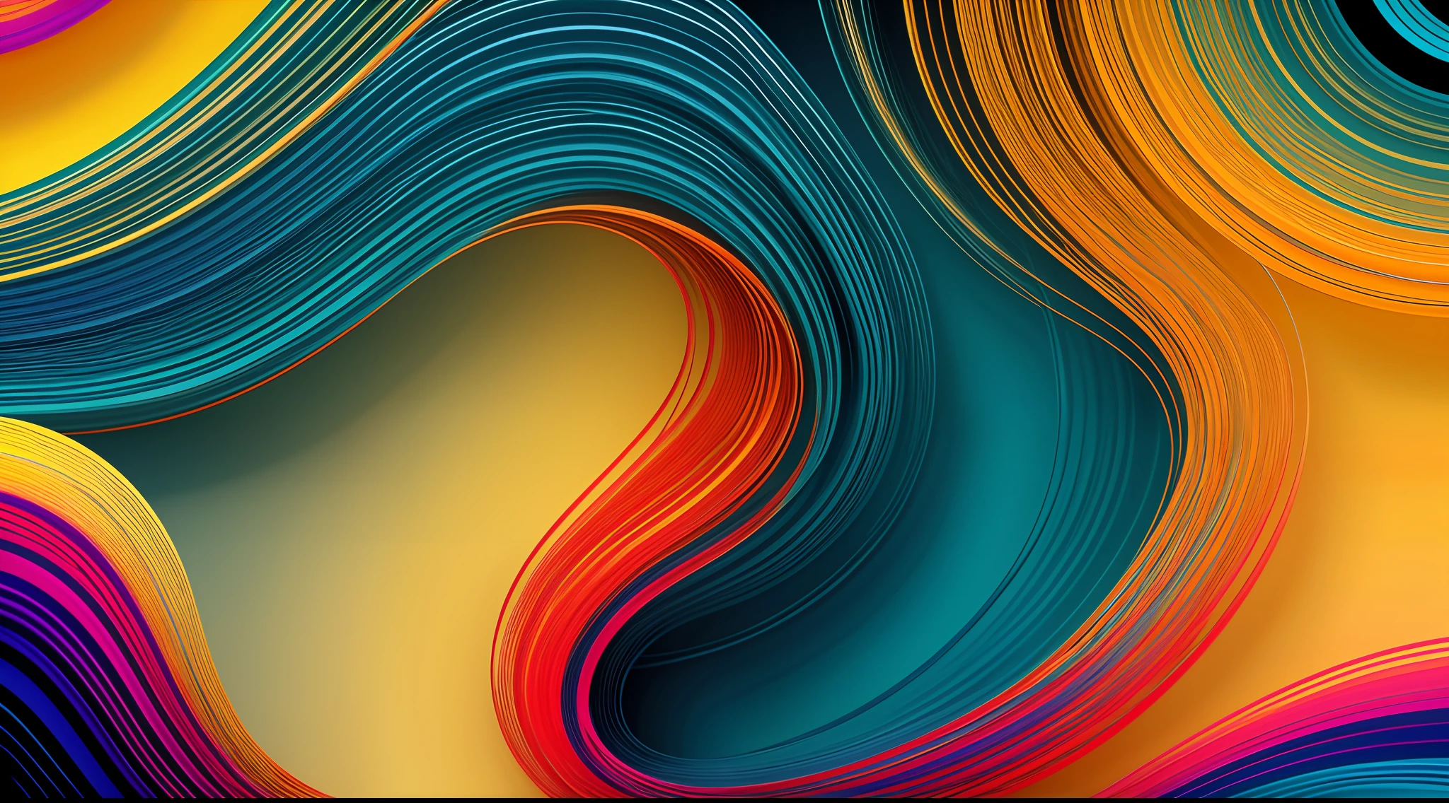 A mesmerizing abstract backdrop featuring a panorama of bold color gradients forming intricate and harmonious waves. This captivating composition adds depth and movement to web design projects, making a bold statement in digital aesthetics.