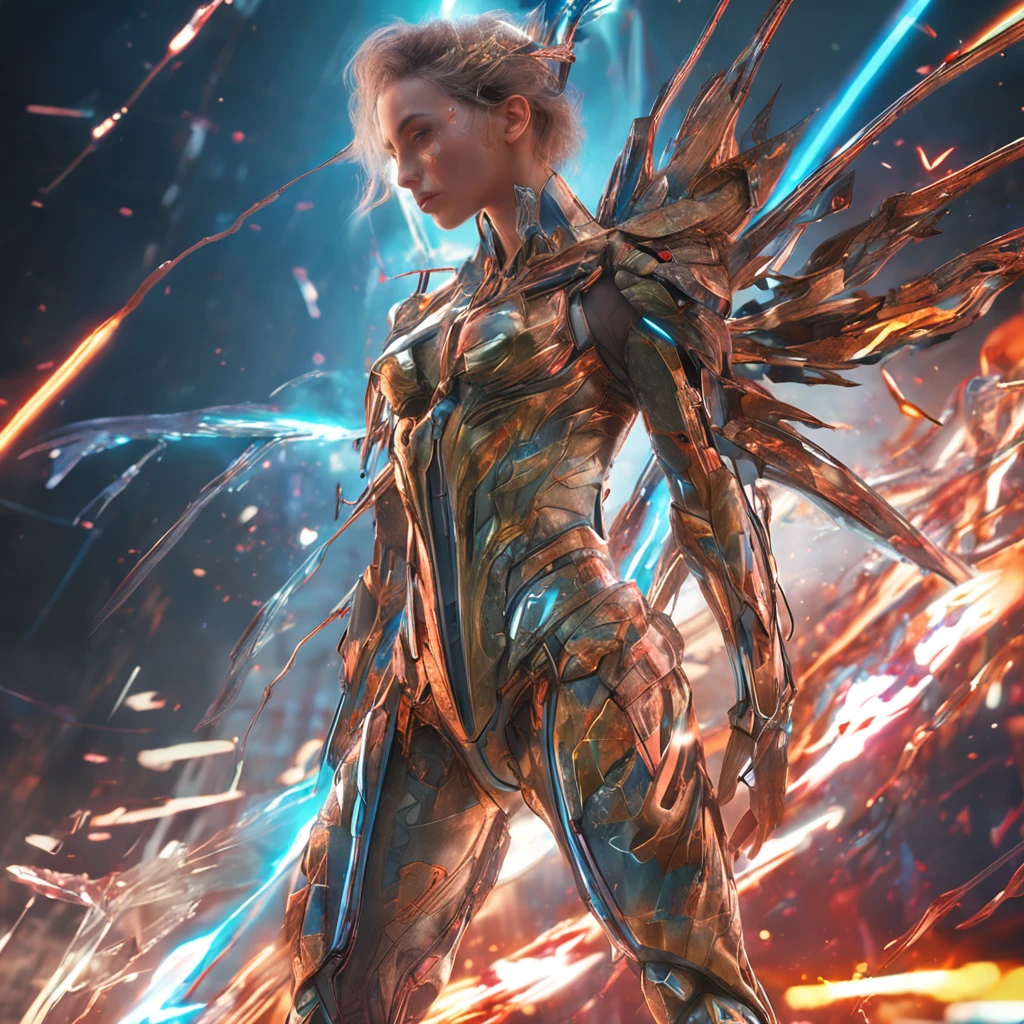 full body view, a beautiful Caucasian man, Taper Haircut + Brushed Up hair, red, an black and gold shiny shoulder armor , happy, Full body, Beautiful anime waifu style girl, hyperdetailed painting, luminism, art by Carne Griffiths and Wadim Kashin concept art, 4k resolution, fractal isometrics details bioluminescence , 3d render, octane render, intricately detailed , cinematic, trending on artstation Isometric Centered hyperrealistic cover photo awesome full color, hand drawn , gritty, realistic mucha , intricate, hit definition , cinematic,Rough sketch