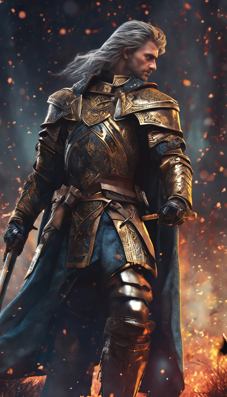 in a panoramic view,magic realism, anime big breast,Masterpiece, hyper HD, Super detail, High details, Best quality, A high resolution, A high resolution, Award-Awarded, Award-Awarded, Anatomically correct, 8K,),(Portrait of a noble knight:1.5,Dignified),(A man on horseback:1.5,Sword in hand, poster art inspired by Kanō Hōgai, trending on pixabay, Renaissance, Solomon Kane, As Solomon Kane, )