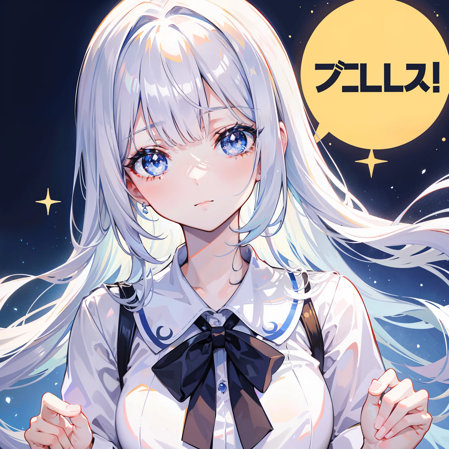 porate、School uniforms、bright expression、The cutest face in the world、young and shiny white shiny skin、The most beautiful and beautiful in the world、ultimate beauty girl、The most beautiful in the world,The brightest apricot flesh-colored hair、shinny hair、Super long silky straight hair、Beautiful bangs that shine、Sparkling crystal clear and charming light blue eyes、Very nice and lovely 16 year old girl、Lush bust