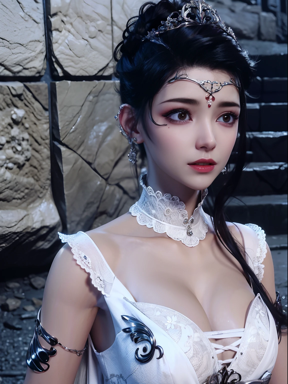HighestQuali,Best picture quality,4 k hd wallpaper,Kizi,Face details,tears mark,Chest details,scar