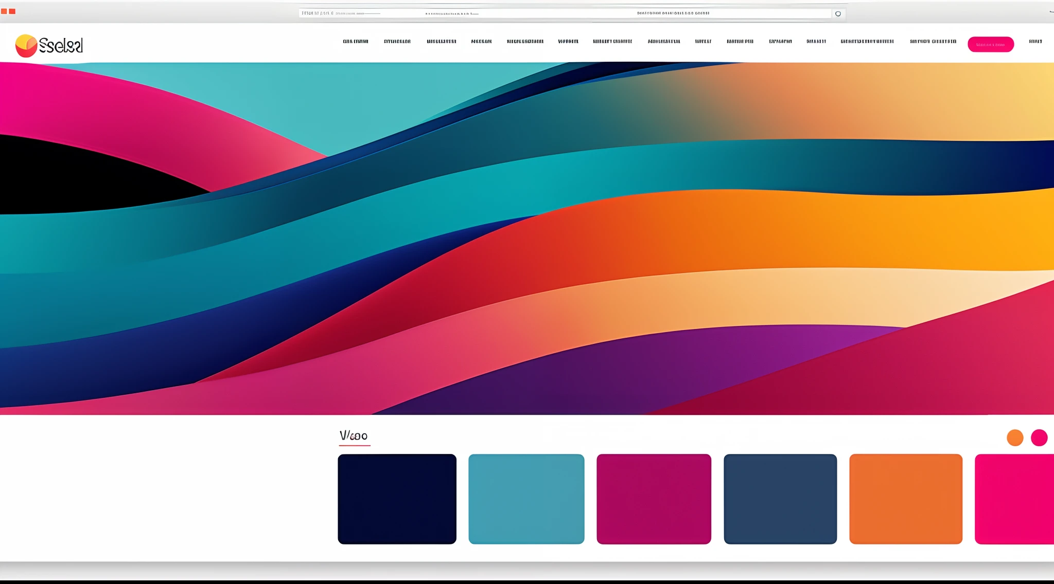 A visually stunning panorama presenting abstract waves of bold color gradients in a seamless fusion. This backdrop adds a touch of sophistication and modern flair to web design, captivating users with its vibrant energy.