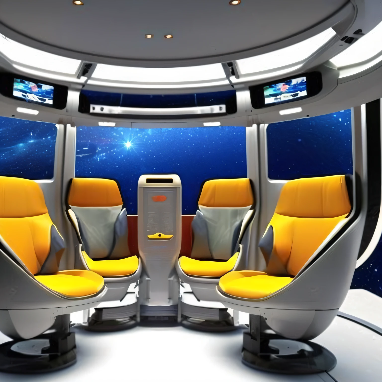 Space capsule seats