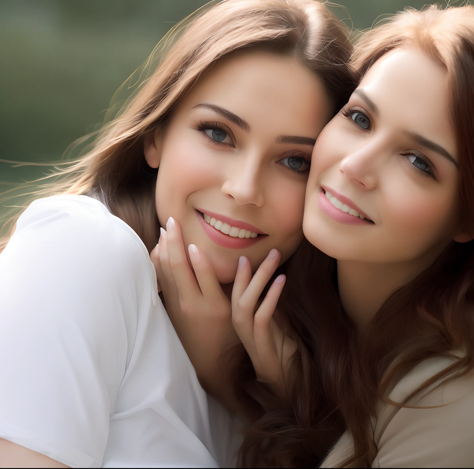 Beautiful woman making love licking genitals