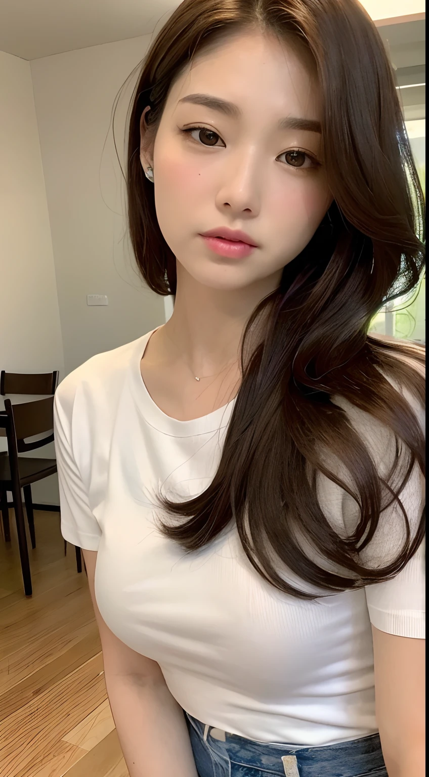 ((Top Quality, 8K, Masterpiece: 1.3)), Focus: 1.2, Cute Girl One, Perfect Beauty: 1.4, Asto: 1.2, ((Layered Hairstyle, Small: 1.2)), (Wet Clothes: 1.1), (Waves: 1.3), Sheer Dress: 1.1, Highly Detailed Face and Skin Texture, Detailed Eyes, Double Eyelids, Whitening Skin, Surfing, Surfboard