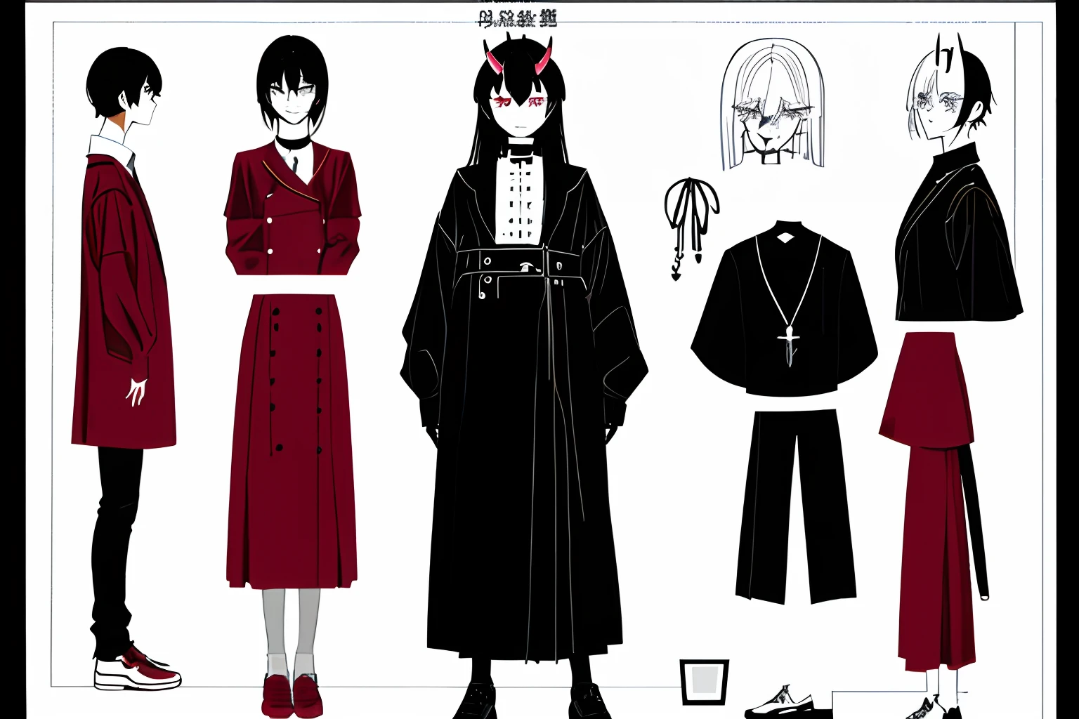 tmasterpiece，Need，1 Juvenile Killer，A high resolution，hoang lap，Fang，tiny horns，Collar，Thick chains，Black all over，（ultradetailed：1.1025），（illustratio：1.1025），（infography：1.1025），Patent drawings，Physical measurement，（All dress code：1.1025），papelaria， （独奏：1.1025），standing on your feet，Have a cohesive background，5 fingers in the hand，character sheets，