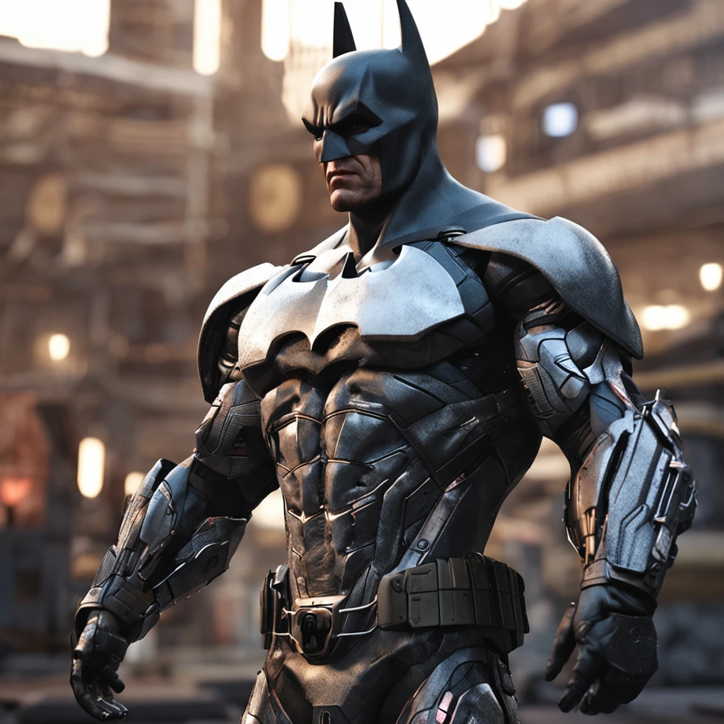 espetacular, master part, :Realistic white Batman focus on an advanced cybernetic suit orba prima, alta qualidade ::n_desenho de estilo, Low-quality imperfection,
