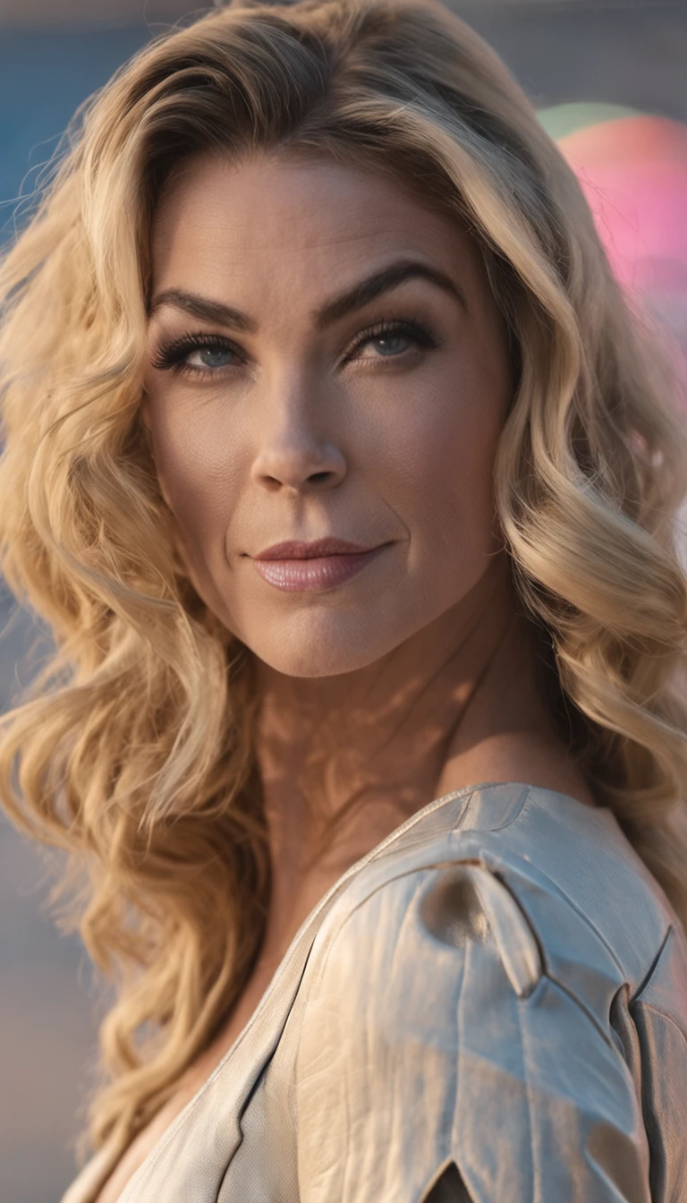 mulher, solo, stripper, cabelo azul claro, olhos azuis escuros, rosto detalhado, ([Julianne Hough|Megan Fox|Christina Hendricks]:0.8), (puffy lips:0.9), obra-prima, profissional, alta qualidade, linda, Awesome, gotic, Getty Images, miko, gigante, Photo Session, 4k, realista, plano de fundo detalhado, abominable, vida real, por Walter Beach Humphrey, por Pierre Bonnard, (topless), Seios grandes