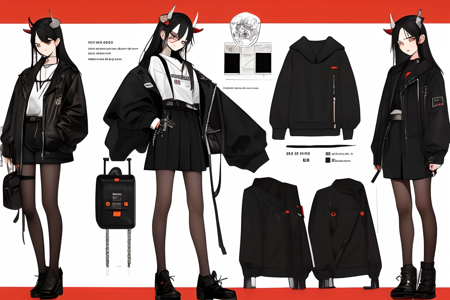 tmasterpiece，Need，1 Teenage Demon，A high resolution，hoang lap，Fang，tiny horns，Collar，Hold the thick chain lock，Black all over，（ultradetailed：1.1025），（illustratio：1.1025），（infography：1.1025），Patent drawings，Physical measurement，（All dress code：1.1025），papelaria， （独奏：1.1025），standing on your feet，Have a cohesive background，5 fingers in the hand，character sheets，