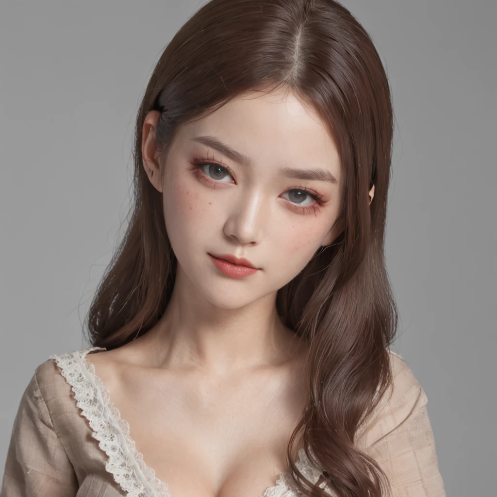 (top-quality)、 (masterpiece)、(Realistic lighting with shadows)、 (elegent)、 (A hyper-realistic:1.5)、(Stylish), (traditional), (artistic), (intricate detailes)、 (Perfect anatomical depiction of the human body)、(2 girls in), ( Huge breasts :1.6), (Beautiful bright blue eyes squinting dazzlingly)、 (She has a small mouth without lipstick)、 (She has brunette half-up hair that shines in the backlight), (She is a schoolgirl costume:1.3)、 (The skirt is a tartan plaid micro mini pleat:1.5)、 (Thin crimson ribbon ties:1.3), (The blouse is tightly closed from the neck to the skirt)、 (The blouse is very cramped:1.5)、(She stands and bends her knees slightly:1.3)、(This is a photo taken with squinted eyes and a cute smile...:1.5), (Pull up the skirt to show the crotch:2.2), (Only one person is showing his ass with his back turned:1.4), (the face is chubby:1.3), (perfect anatomia), (A detailed face), (close up of face), irene1