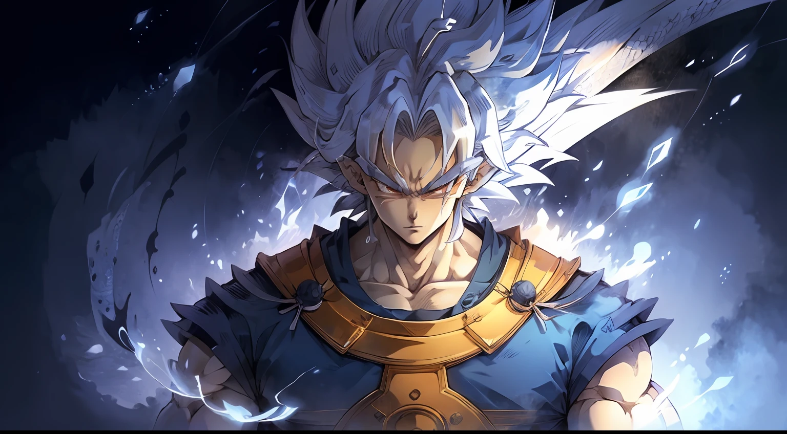 a close up of a person with a very large body and a very big body, ultra instinct, an epic anime of a energy man, 4 k manga wallpaper, super saiyan blue, anime wallaper, 4k anime wallpaper, anime wallpaper 4k, anime wallpaper 4 k, character dragonball, highly detailed portrait of goku, human goku, super saiyan goku