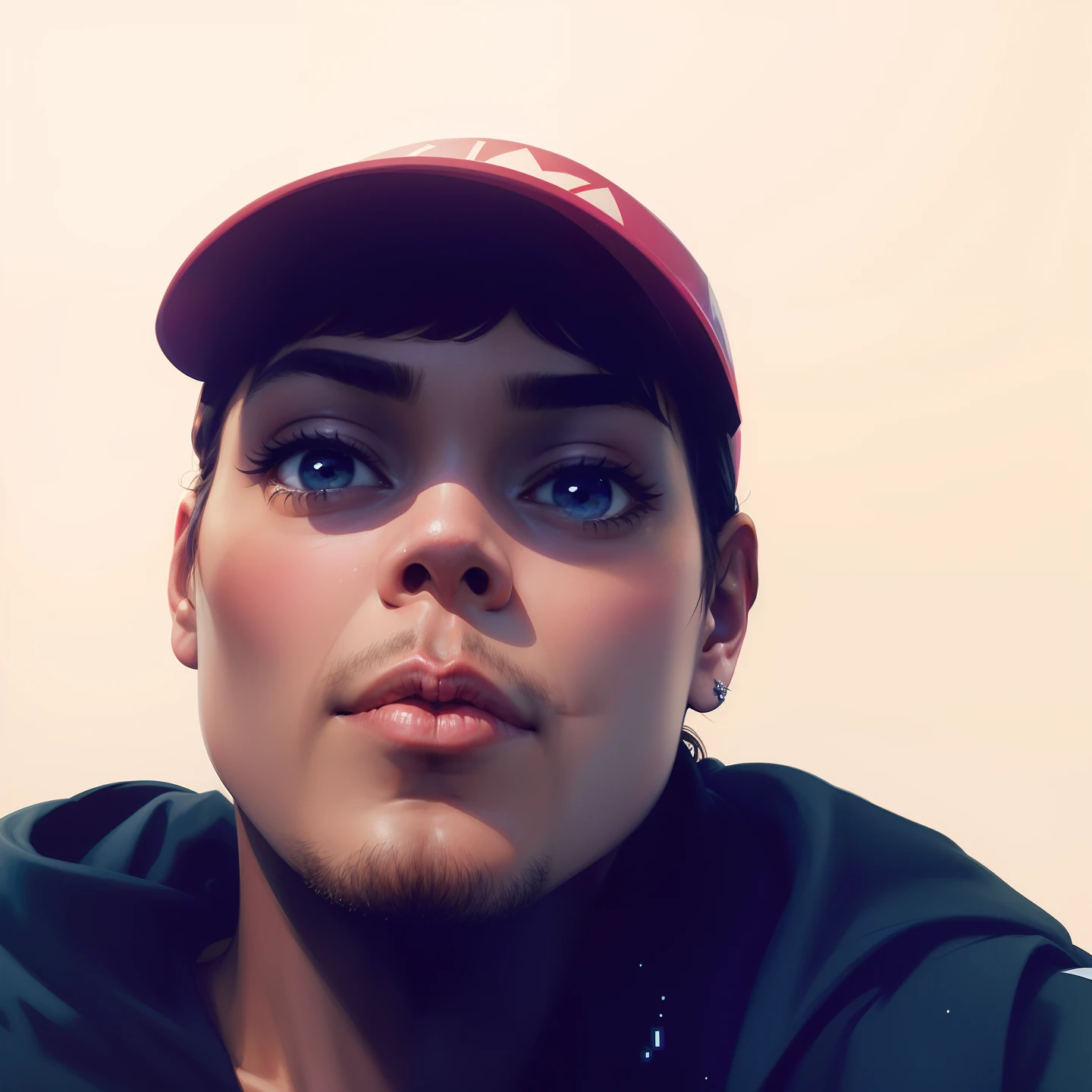 Faca um avatar desenho pixel triste com termino do namoro em alguma galaxia muito linda e cheia de cor