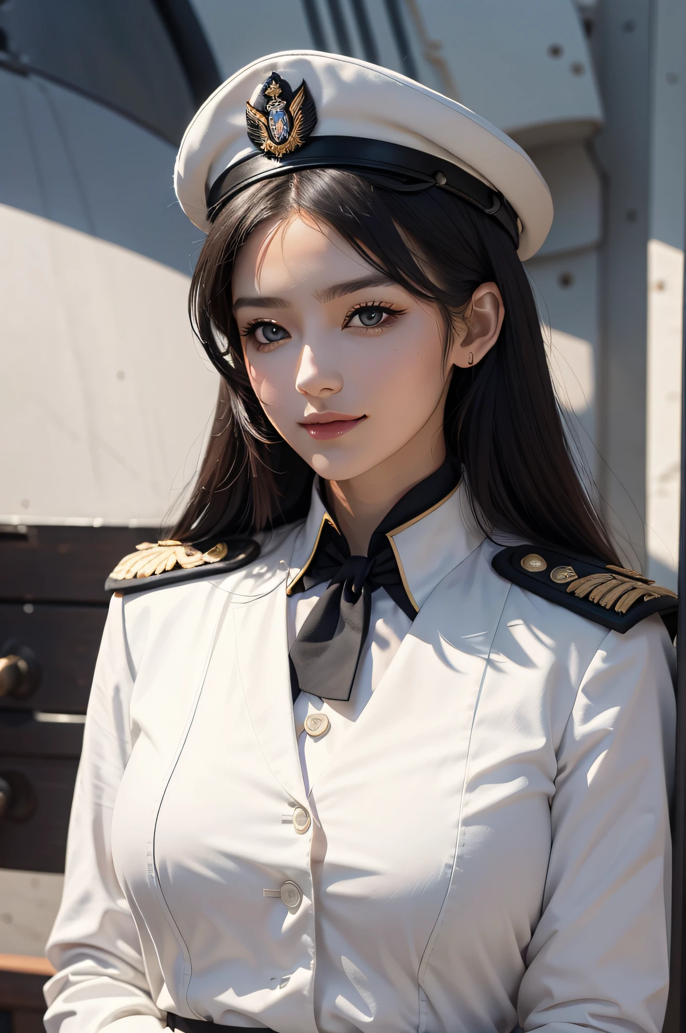 "Top CG, highest quality, smile, delicate and delicate beautiful girl, Imperial Pope, {{185cm big breasted beauty}}, (expensive), royal sister, Military Woman, holy pope, Fair skin, exposed chest, long legs, perfect facial features, bright eyes, board member&#39;hat of, red lips, beautiful and cold, {{big breasts}}, beautiful and handsome, blue long hair, board member&#39;epaulets of, transparent skin, {{girl in red military uniform}}, Super detailed, { Blue lines appear on clothes}, Delicately shining eyes, crop top, white and blue leather clothes, tight leather clothes, 4K quality, Beauty of the city, modern urban, realistic portrait,,perfect body,(lie:1.3)