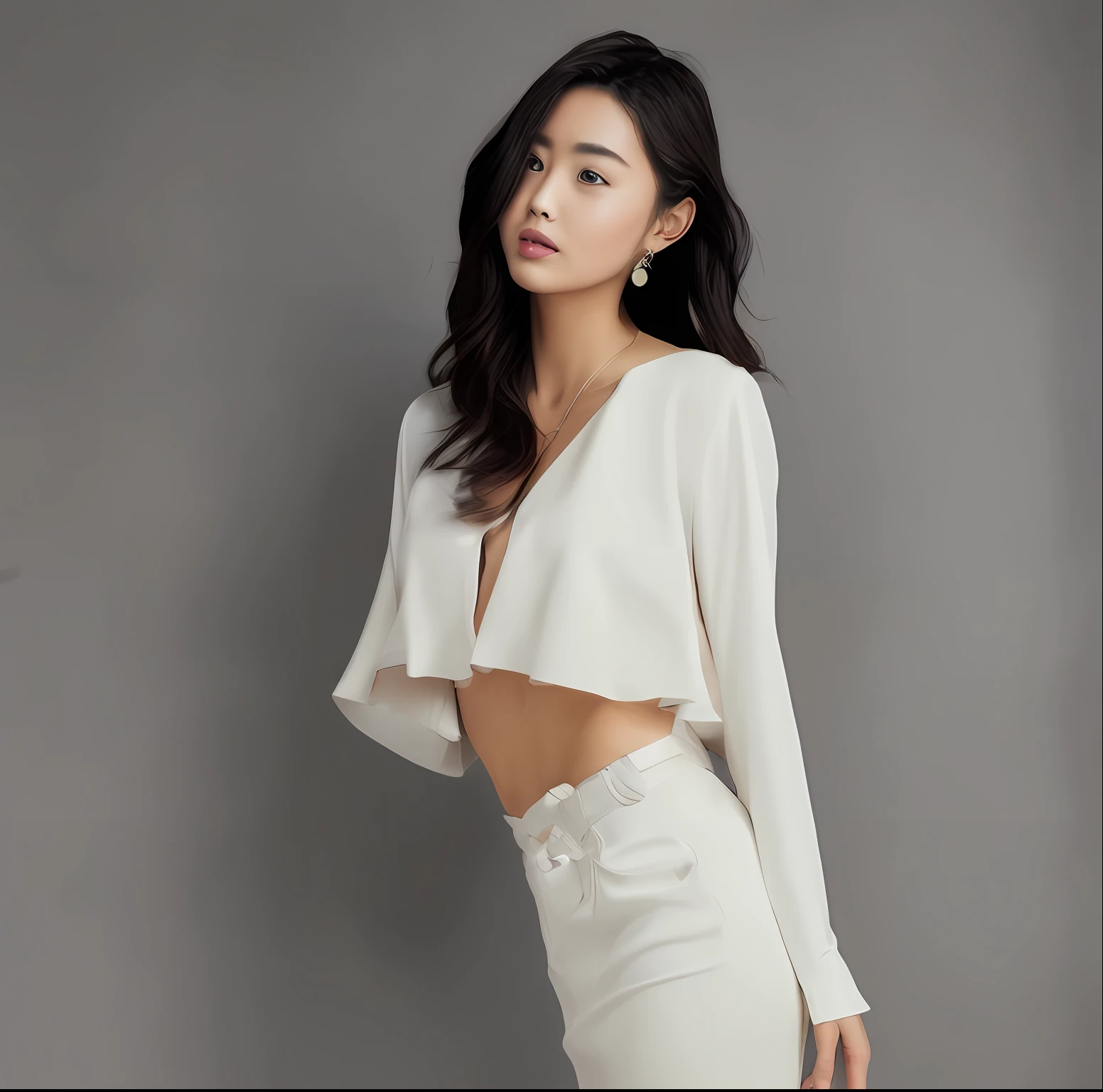 Beautuful Women，Raised sexy，Go to clothes，teat，