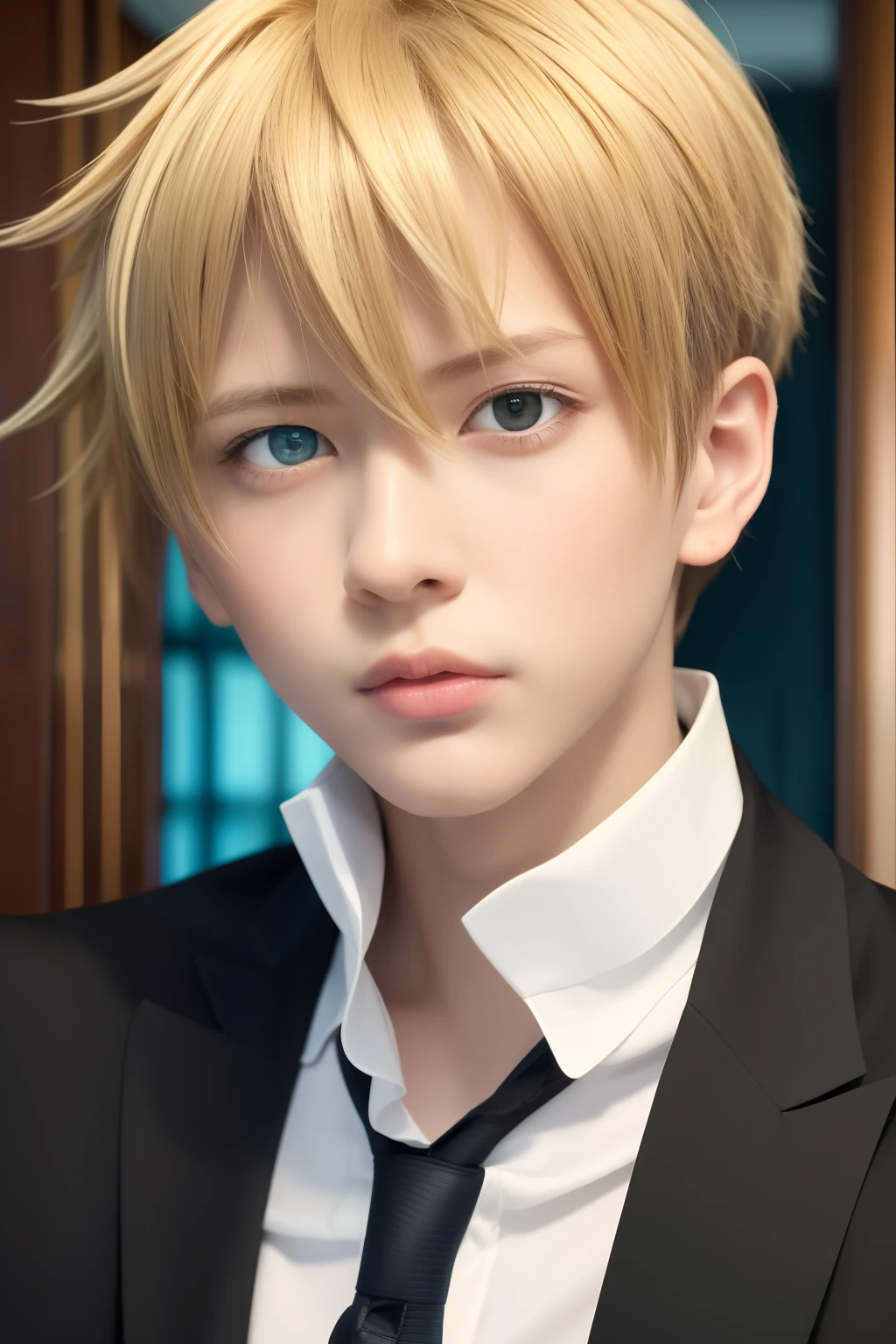 masterpiece, best quality, high quality, 1boy, solo, male focus, looking at viewer, upper body, liberta_arcana_famiglia
