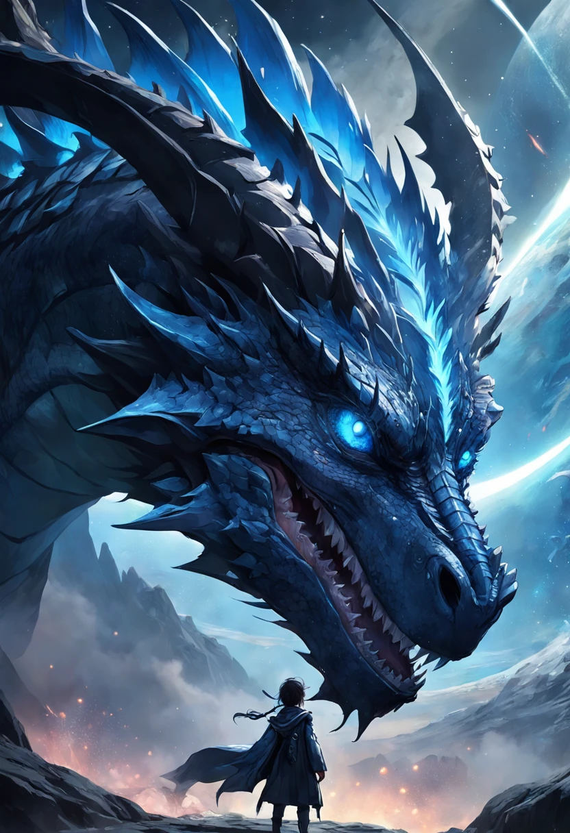 Realistic photos, RAW Photos, darkness Bahamut, attacks viewer, Powerful movements, jump on prey, ((Dynamic jump)), Sharp Claws, Bahamut approaching from above, sudden approach, Bad-tempered, dynamic Shot from grand, ice magic,High resolution, masterpiece, Highest quality, Intricate details, Very detailed, Clear focus,texture, Delicate eyes, Professional, 4K,Shallow and deep, Kodak Vision Color, Exactly, Very detailed, photograph_\(Extremist\), photographpractical, practical, Post-processing, Maximum details, Roughness, Real Life, Extremist practical, Photorealism, photographgraphy, 8K Ultra HD, photographgraphy