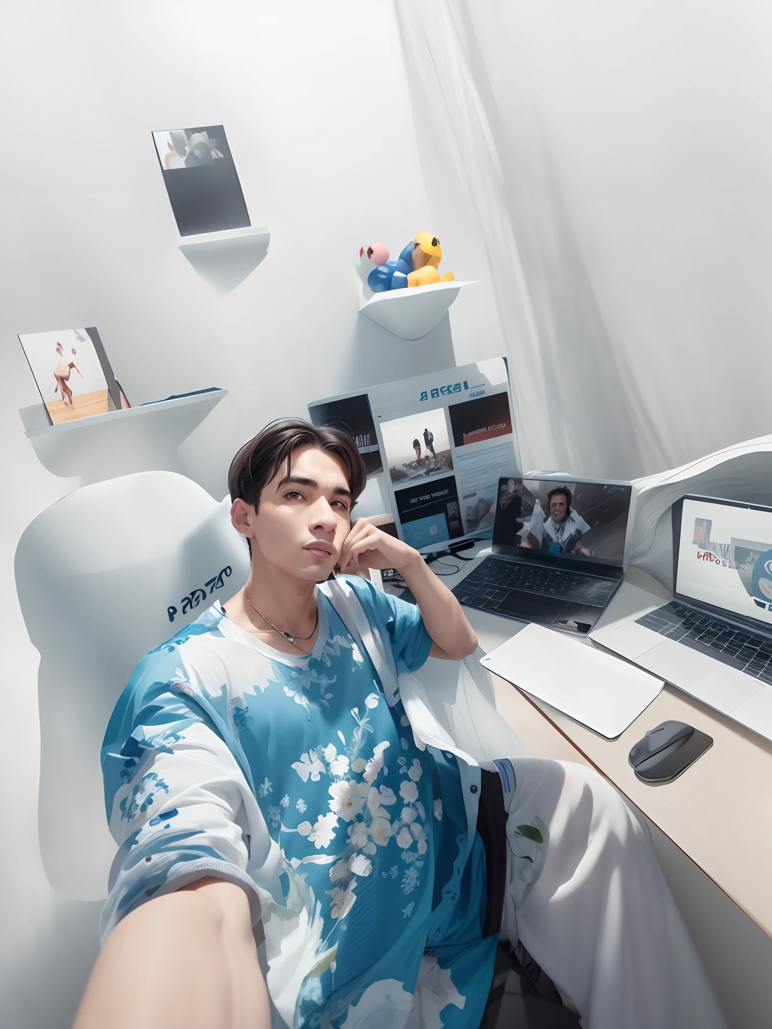 there is a man sitting at a table making a peace sign, mateus 9 5, caio santos, foto realista, zigor samaniego, frontal picture, edu souza, icaro carvalho, Henry Alvim Correa, david rios ferreira, victor maristane, emad mostaque, carmelo blandino