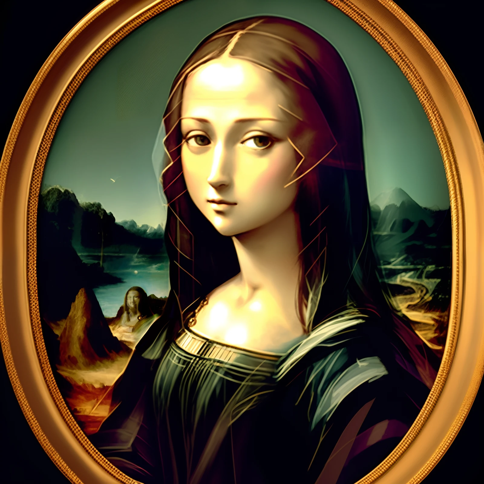 <lora:3dwallpaper:1> 3dwallpaper  the Mona Lisa