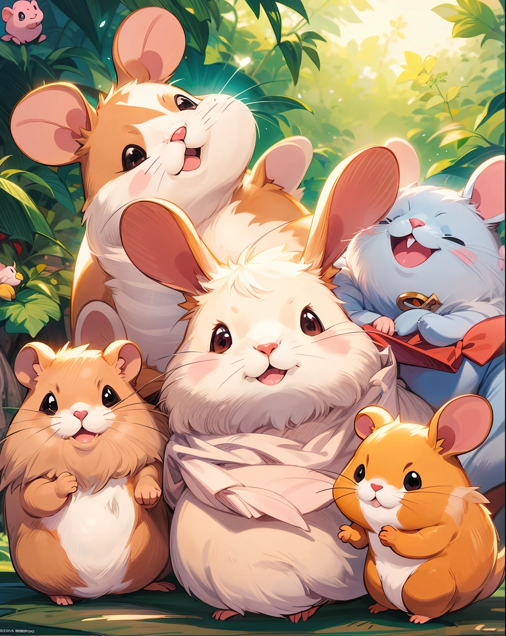 group, hamster, penis, bollock, anal, bottom view