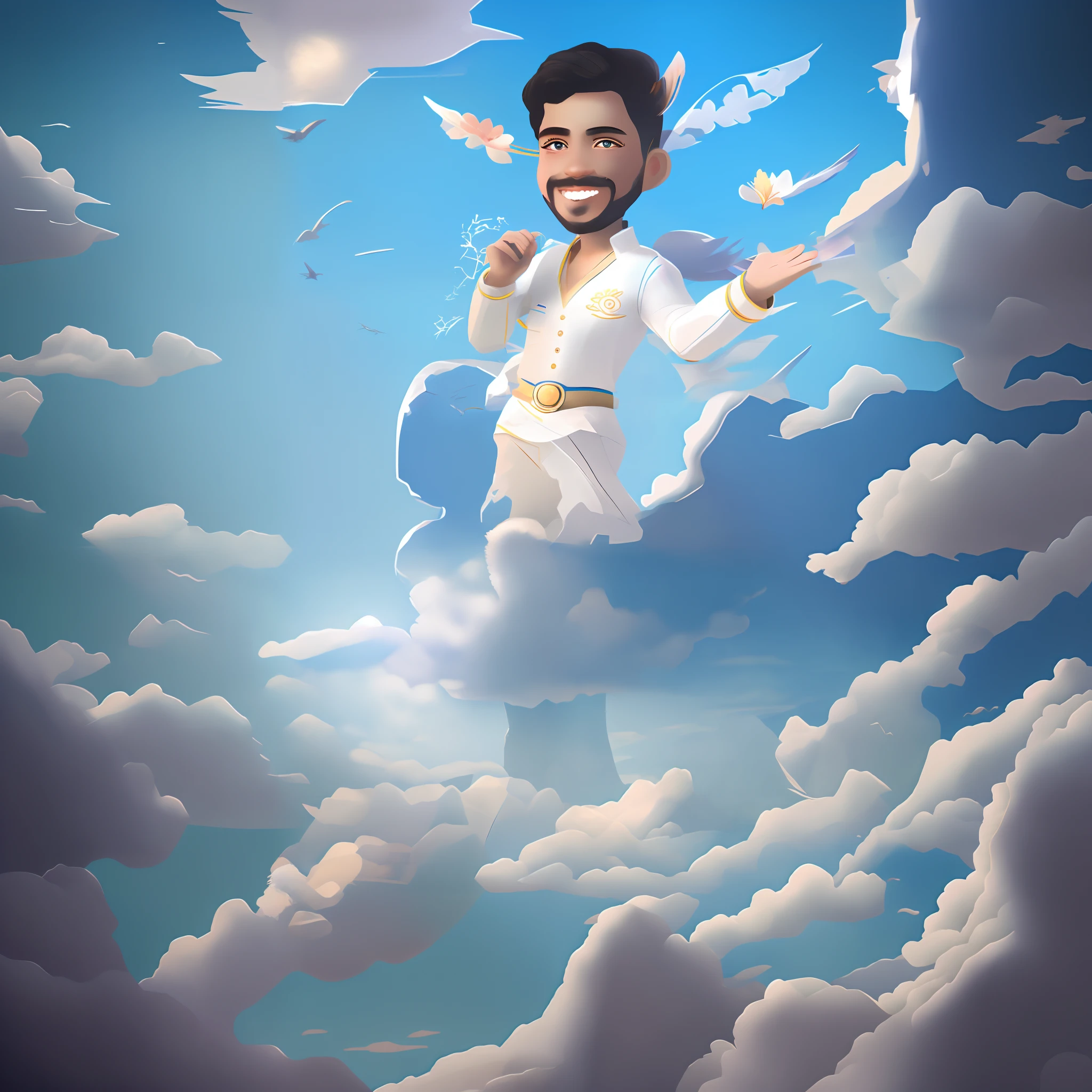 pintar a area selecionada transformando em imponentes e lindas asas de anjo, asas de arcanjo, estilo anjo gabriel, asas angelicais, asas detalhadas e com a delicadeza e leveza das pinturas da capela cistina
