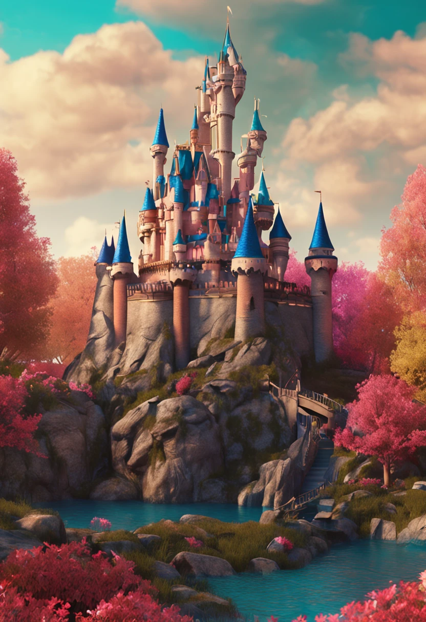 All the princesses look like dwarfs，Poop in Disney Castle