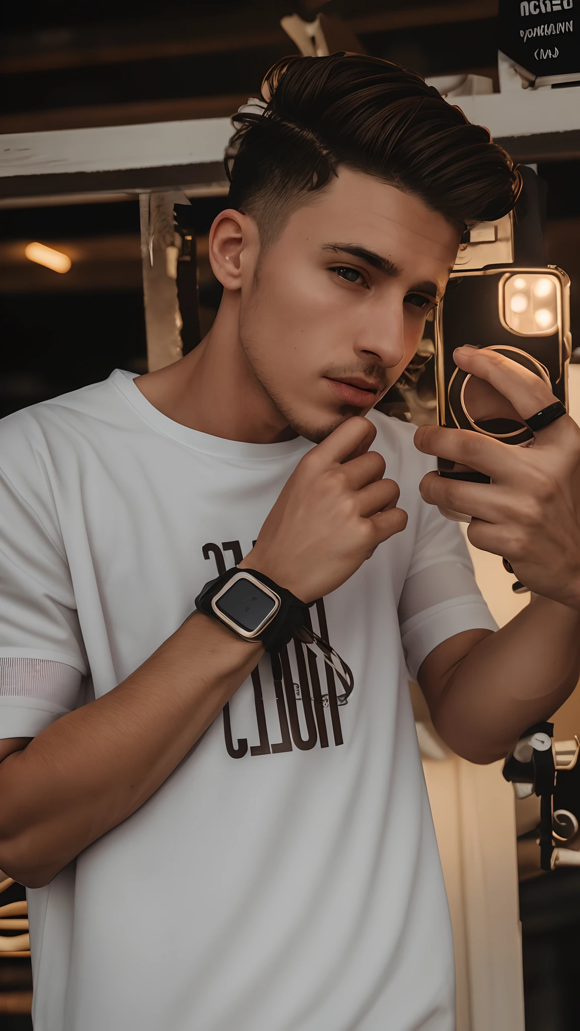 Masterpiece, an insanely handsome young east european male fitness model wearing in biker clothes, masculine, tall, strong, teen, standing at a fashion show, well endowed, (high detail:1 1), rough face, natural skin, high quality, beautiful eyes, (detailed face and eyes), (face: 1 2), noise, extra, real photo, PSD, lamp film photography, sharp focus, contrast lighting, detailed skin, high resolution 8k, crazy detail, realistic, professional photography, 8k UHD, SLR camera, soft lighting, high quality, film grain, Fujifilm XT3