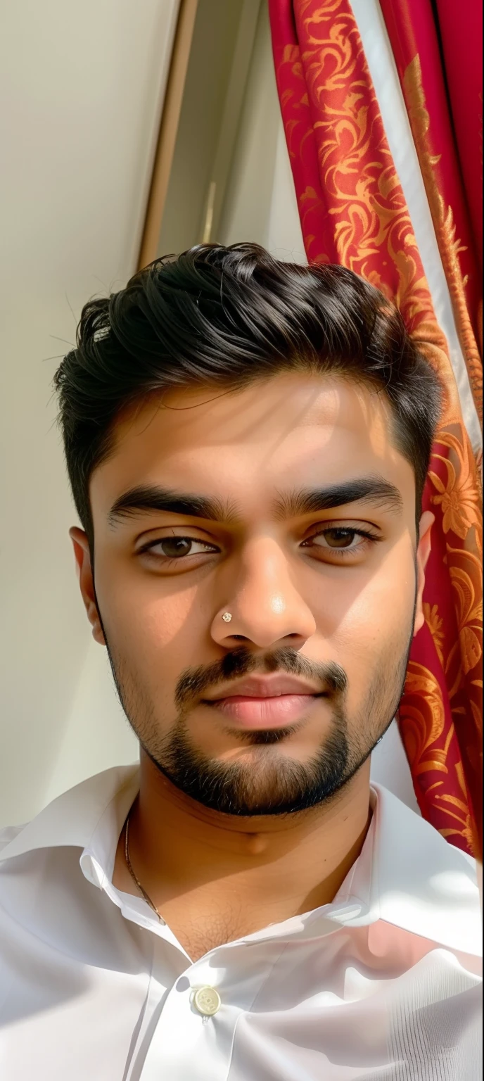 there is a man that is sitting down with a tie on, with accurate face, without beard, face picture, jayison devadas, good looking face, without beard and mustache, without helmet, selfie photo, around 1 9 , handsome face, vinayak, front profile!!!!, beuatiful face, harsh good looking face, vastayan