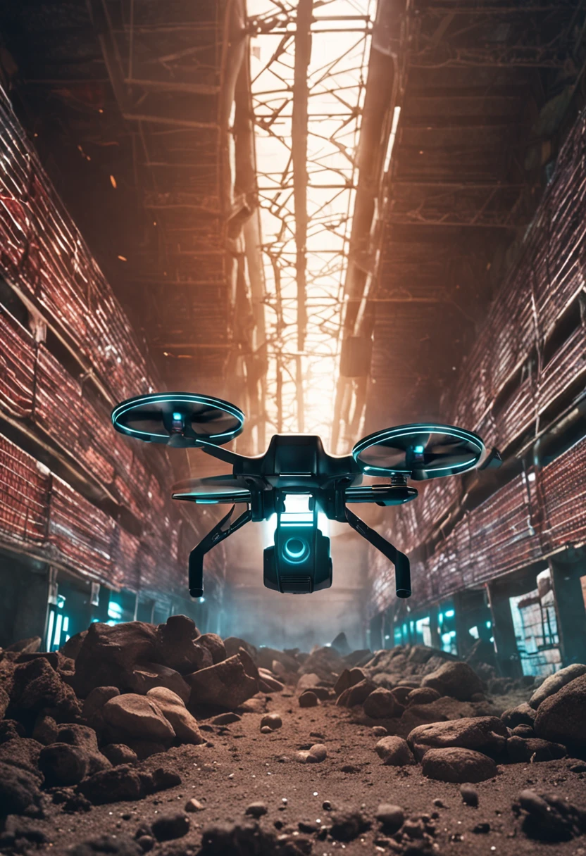 drone foguete de 1 metro de comprimento, capaz de sair da terra com hidrogenio