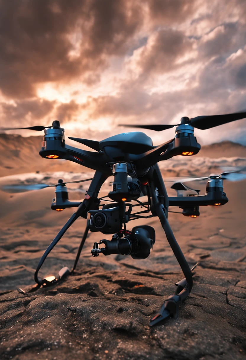 criar um modelo de drone capaz de sair da atmosfera da terra com propunsor de foguete feito em fibra de carbono