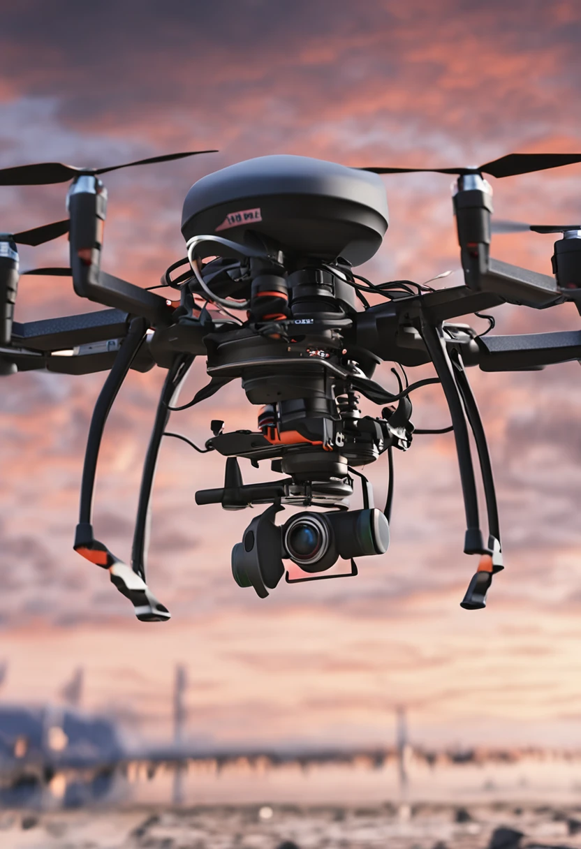 drone foguete de fibra de carbono e grafeno, foguete