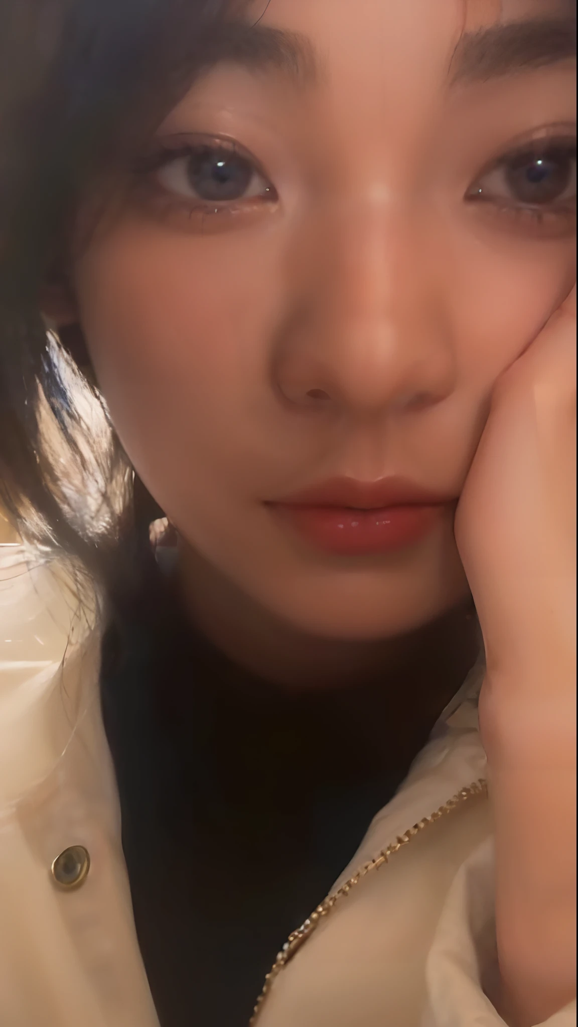 Hyperrealist portrait of female by david hockney and alphonse mucha,fantasy art, photo realistic, dynamic lighting, artstation, poster, volumetric lighting, very detailed faces, 4 k, award winning,, 1girl, in the dark, deep shadow, low key,cowboy shot,(official clothing:1.4) ,long hair,white hair,