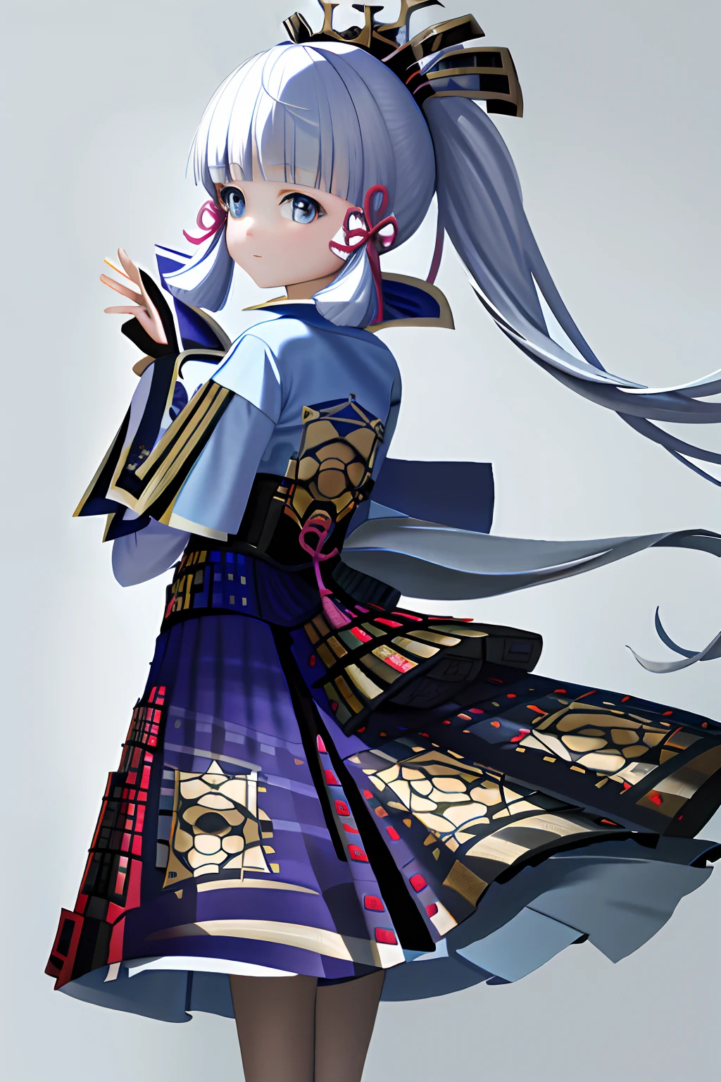 tmasterpiece，A high resolution，best qualtiy，1girl solo，kamisato_ayaka，ssmile，Modern style