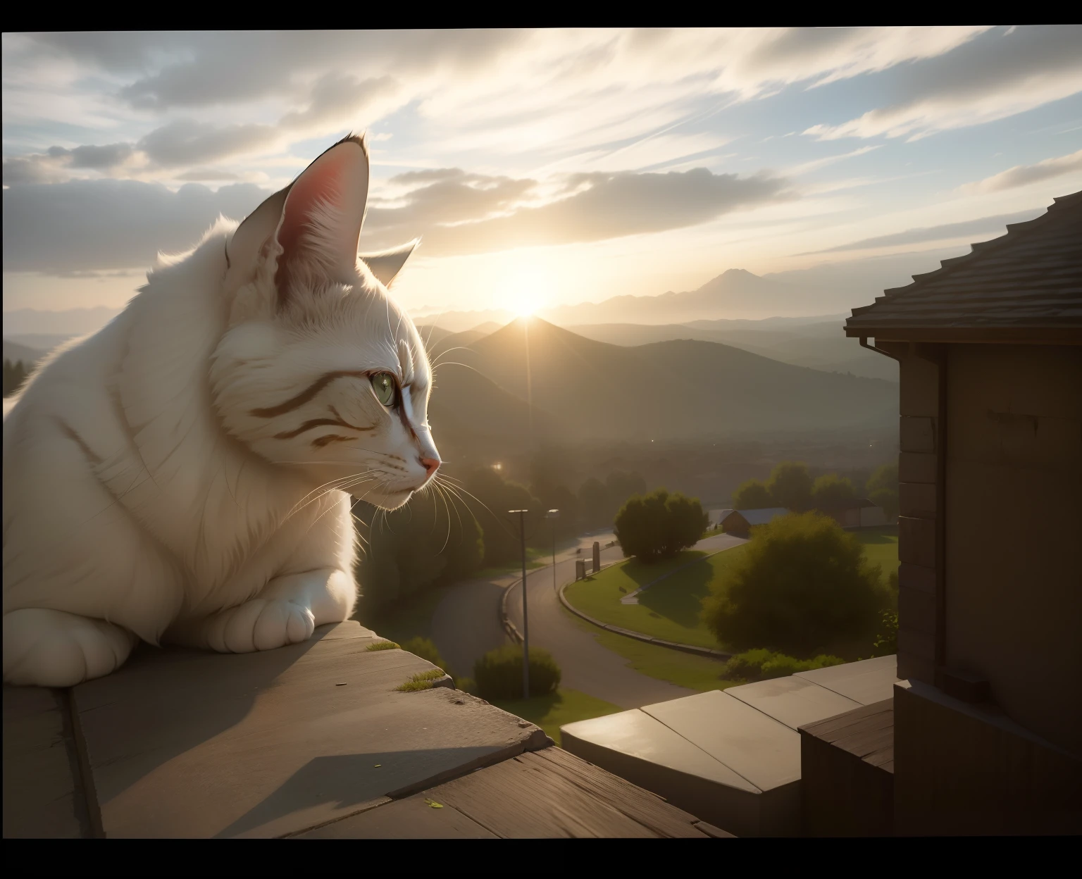 Ultra-realistic textures，4K Ultra HD quality，a sense of atmosphere，catss