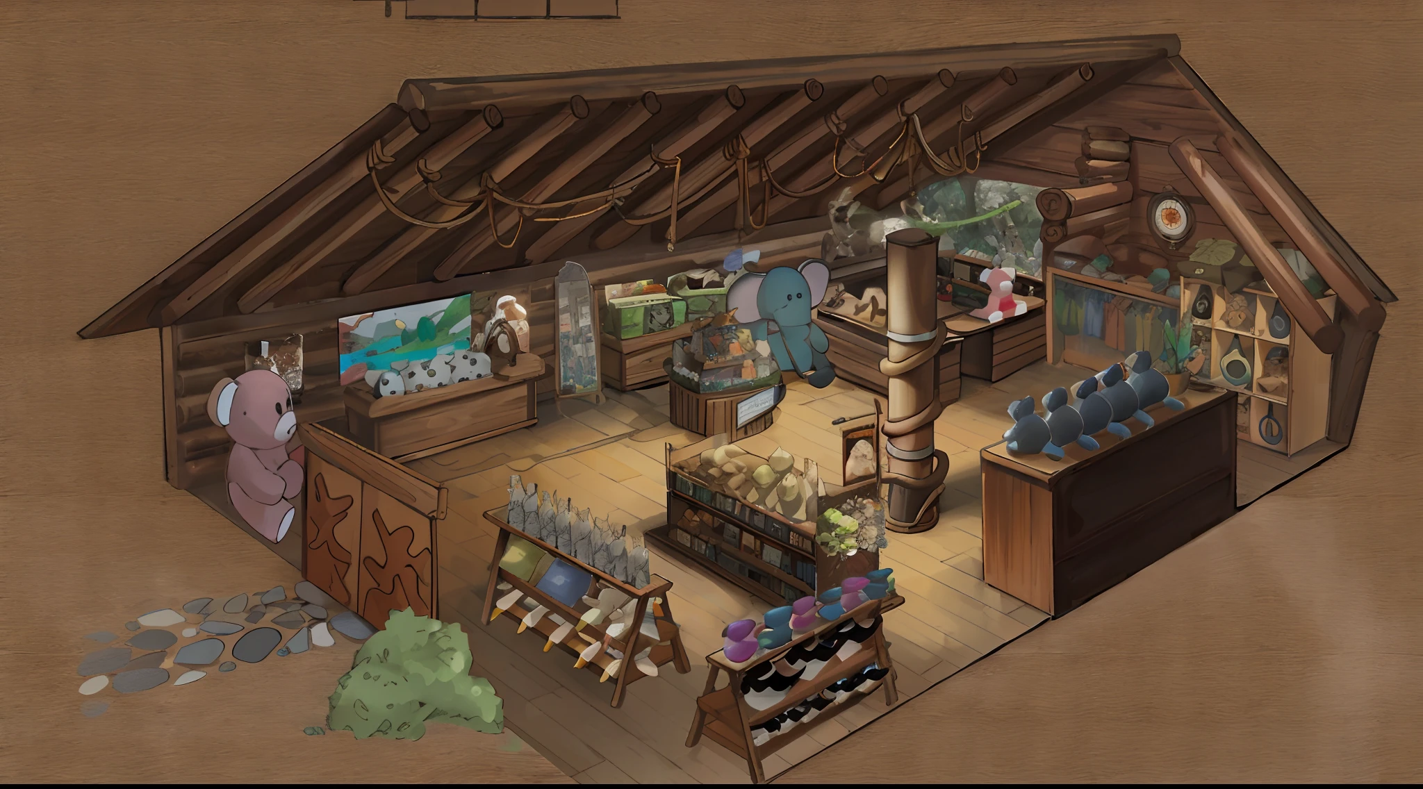 Animal theme store HD hand drawn high resolution