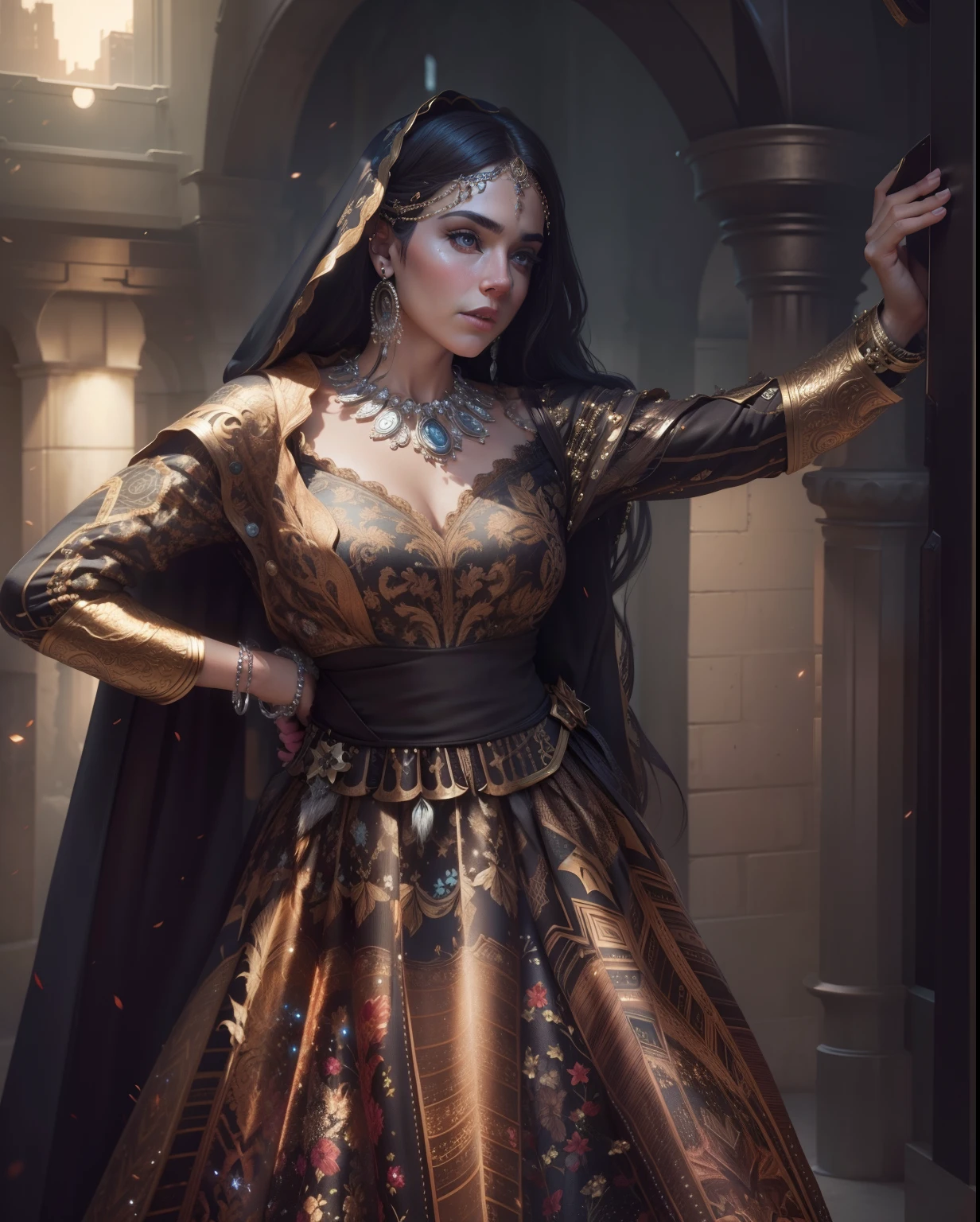 Change background cinematic universe realistic face not change face and 8k resolution high quality stylish dress