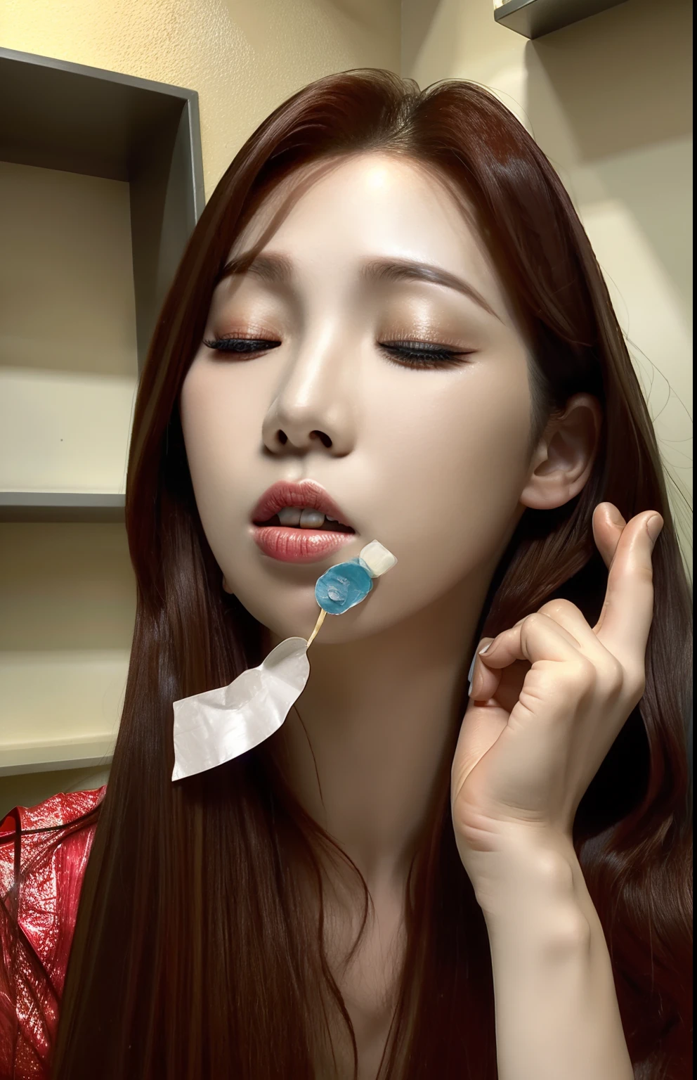 aespakarina, Put a condom in your mouth and close your eyes