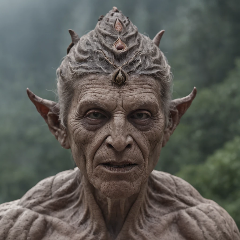 (Ultra realistic, High quality, Intricate, awesome, ultra high resolution movie scene), (Close view on a Ultra detailed The Whisperer in Darkness:1.25) (Transforming into an elemental form for enhanced abilities in A sacred mountain with ancient rituals), (colorful), (Ultra Realistic, High quality, Ultra detailed, Sharp focus, 8K UHD, Fantasy Movie scene)