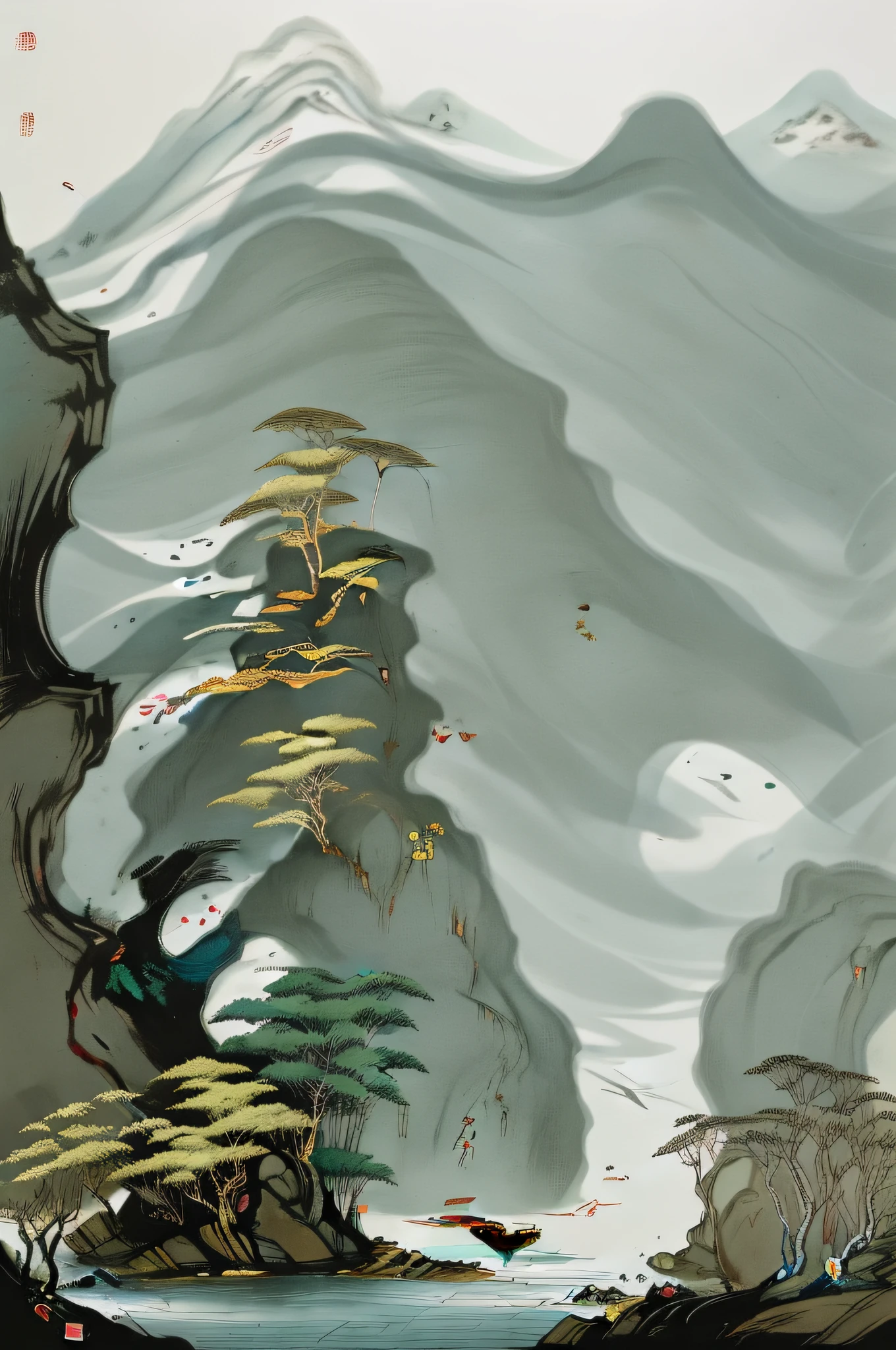 Mountain and Sea Sutra,Scenes,mythological beasts,Shirasawa,Kunpeng,fenghuang,Golden Crow,Bi Fang,chaos,Teng Snake,Ying Long,gourmand,Fierce,Zhu tired,Poor odd